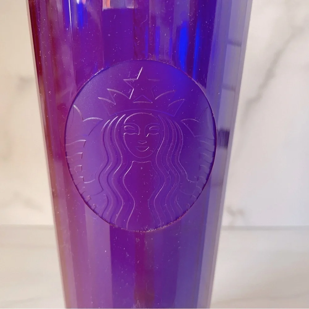 Starbucks 2021 Purple Kaleidoscope  24 oz. Venti Cold Cup Dome Tumbler- NWT